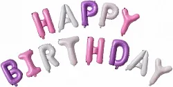 F 16"/41 см Надпись "Happy Birthday, для девочки, 1 шт. / Китай