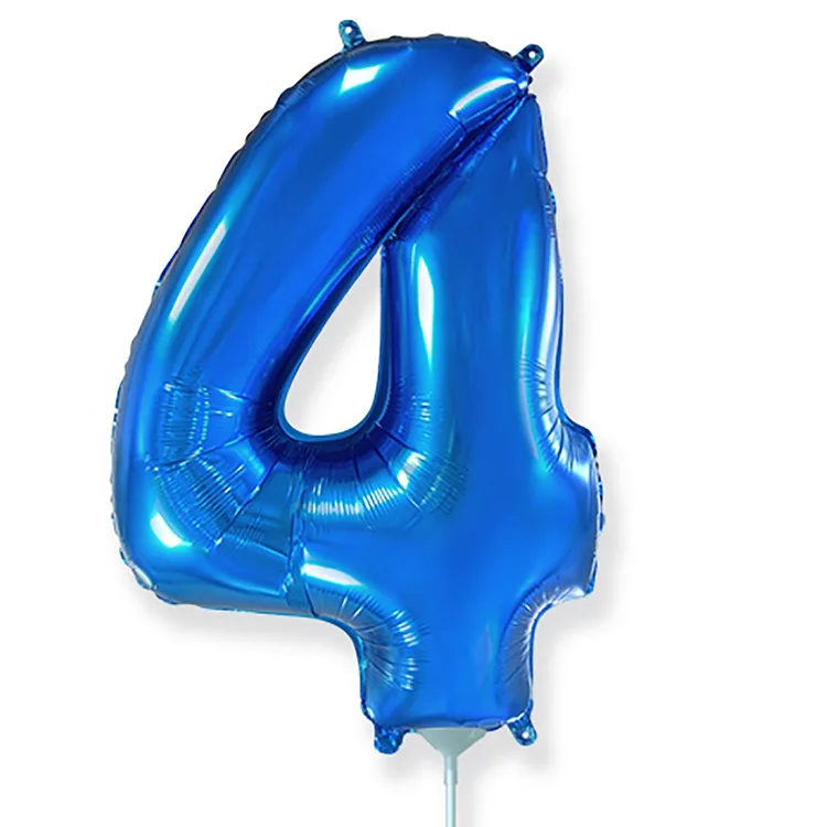 И 16"/41 см  Цифры "4" Blue / 1 шт. / Испания