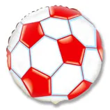 И 18"/46см Круг Футбольный мяч  (красный) / Soccer Ball / 1 шт / (Испания)