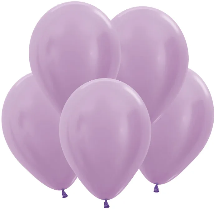 S Перламутр 12"/30см Сиреневый / Lilac / 100 шт. / (Колумбия)