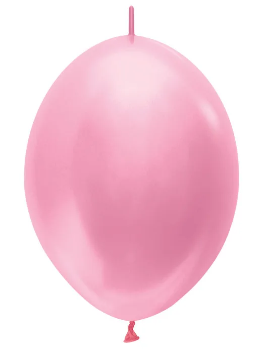 S Линколун Перламутр 12"/30см Розовый / Bubble Gum Pink / 100 шт. / (Колумбия)