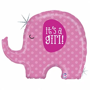 G 32"/81см Розовый слон. Это девочка 1шт. (Италия)