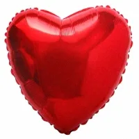 И 18"/46см Сердце Красный / Heart Red / 1 шт / (Испания)