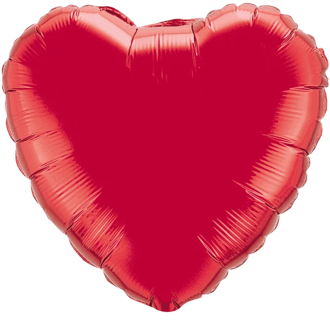 И 4"/10см Сердце Красный / Heart Red / 1 шт / (Испания)