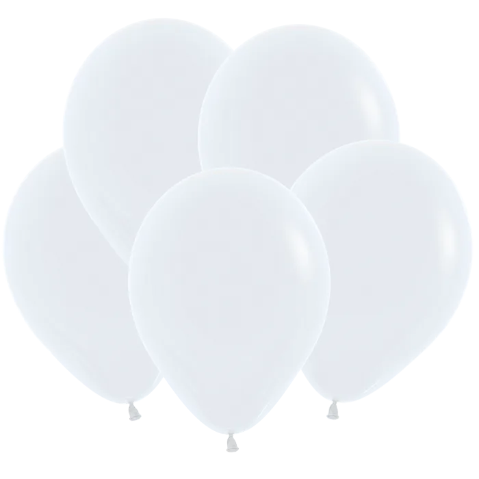 S Пастель 12"/30см Белый / White / 100 шт. / (Колумбия)