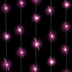 Светодиодная нить Розового, 3 м, 30Led