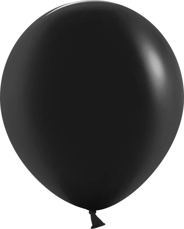К 18"/46см Черный, Пастель, 25 шт.(Китай)