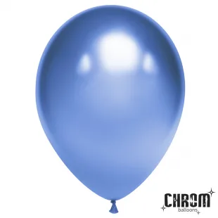 К 10"/25см Синий, Хром, 50 шт.(Китай)