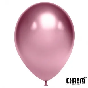 К 10"/25см Розовый, Хром, 50 шт.(Китай)