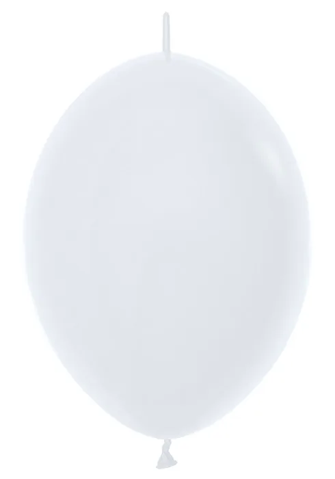 Б Линколун Пастель 12"/30см Белый / White / 50 шт. / (Тайланд)