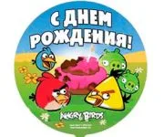 И 18" Angry Birds С Днем Рождения / 1 шт /
