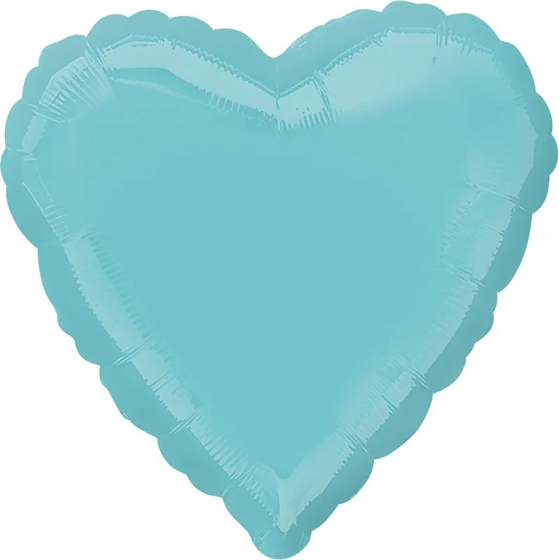 А 18"/46см Сердце Бирюзовый / Robins Egg Blue Decorator Heart S15 / 1 шт / (США) ¶