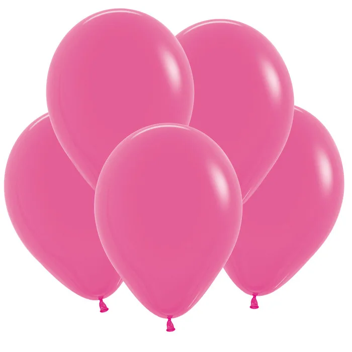 S Пастель 12"/30см Тёмно-Розовый / Fuchsia / 50 шт. / (Колумбия)