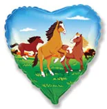 И 9"/23см Мини Сердце Лошади / Horses / 1 шт /